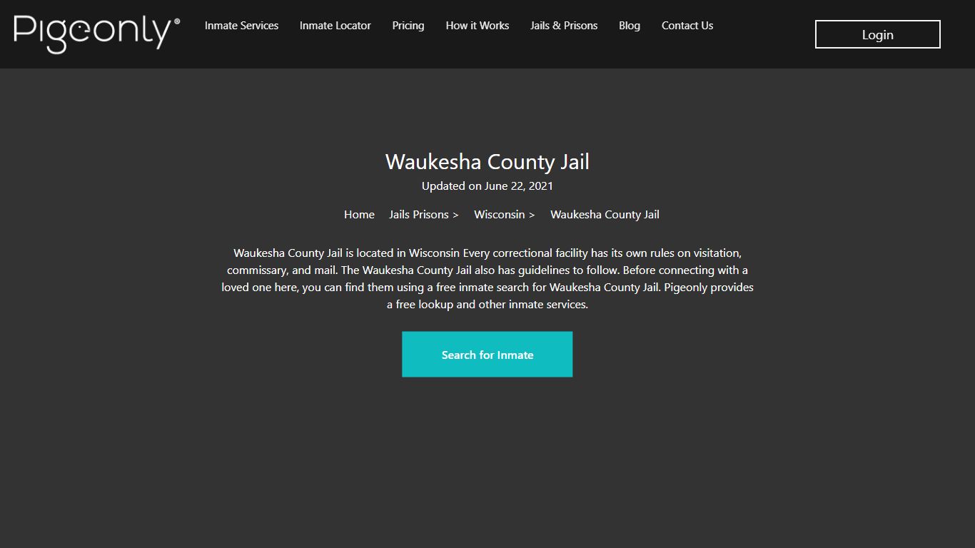 Waukesha County Jail Inmate Search | Wisconsin